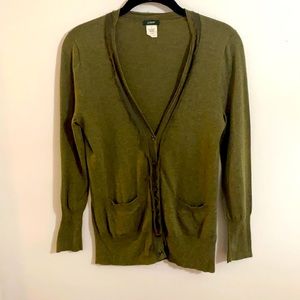 Forrest green J.Crew cardigan